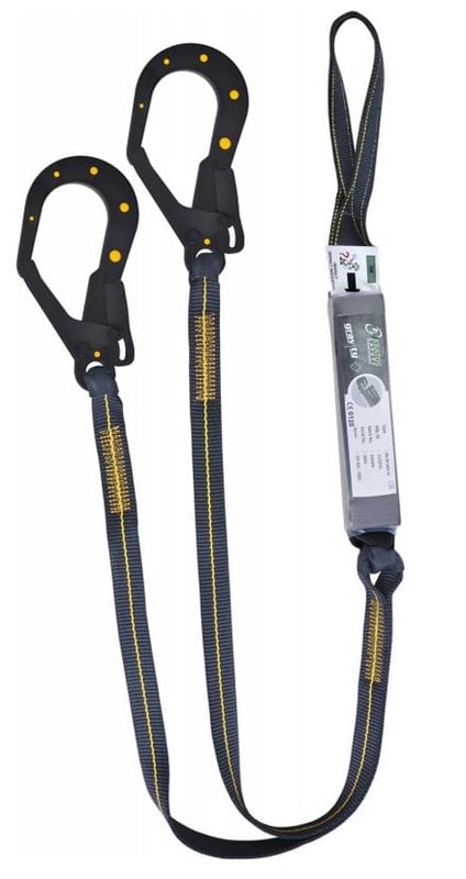 picture of Kratos Forked Dielectric Energy Absorbing Webbing Lanyard - 1.5mtr - [KR-FA3040415]