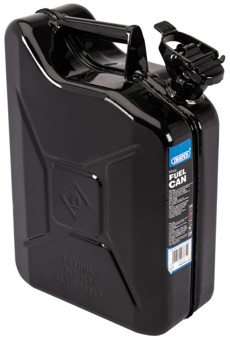 picture of Draper - Steel Fuel Can - 10L - Ideal For Storing And Transferring Flammable Liquids - Black - [DO-SFC10L-BLACK/C]