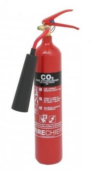 picture of Firechief XTR Lightweight Steel Alloy 2kg CO2 Fire Extinguisher & Bracket - [HS-FXCD2S]