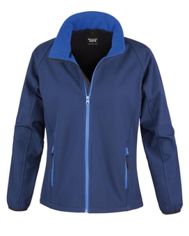 picture of Result Core Ladies' Printable Softshell Navy/Royal Jacket - BT-R231F-NAV/ROY