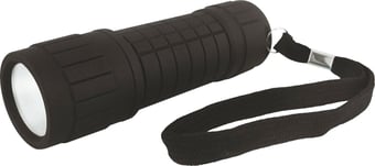 picture of Ultra Bright ABS Rubber Pocket Torch - 2W - 100mm Length - With 3 x AAA Batteries - [UM-66200] - (DISC-X)