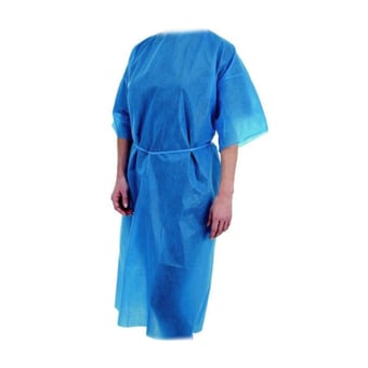 picture of Premier - Patient Examination Disposable Blues Gown - [IH-5521] - (DISC-W)