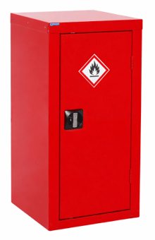 picture of QMP Flammable Liquid Storage Cupboard - 1 Shelf - 900H x 460W x 460D mm - [QM-CFL904646ZRX]