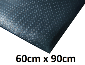 picture of Kumfi Diamond Anti-Fatigue Mat Black - 60cm x 90cm - [BLD-KD2436BL]