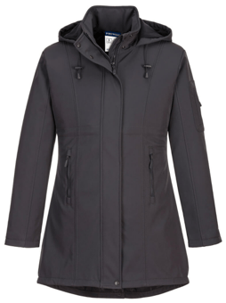 picture of Portwest - TK42 - Carla Softshell Jacket - Charcoal Grey - 310g - PW-TK42CGR
