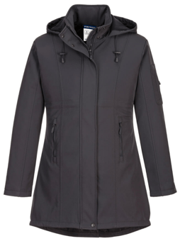 Picture of Portwest - TK42 - Carla Softshell Jacket - Charcoal Grey - 310g - PW-TK42CGR