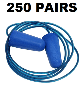 Picture of Fully Detectable Disposable Corded Earplugs - SNR 36 - 250 Pairs - [DT-412-P01-A150-X29]