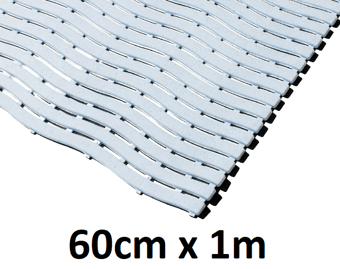 picture of Kumfi Step Anti-Slip Swimming Pool Mat Flecked White - 60cm x 1m - [BLD-KM24WH]