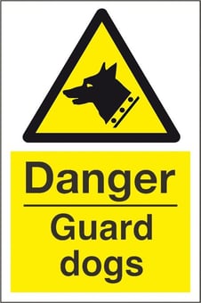 picture of Security Dog Signs