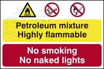 picture of Petroleum mixture / No smoking – PVC (600 x 400mm) - SCXO-CI-4014