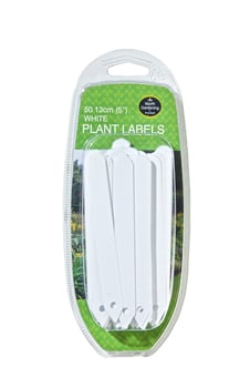 picture of Garland 13cm White Plant Labels - Pack of 50 - [GRL-W0861]
