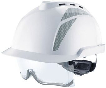 Picture of MSA V-Gard 930 Hard Hat Cap Vented Fas-Trac III Foam White - [MS-GVC1A-00000G0-000]