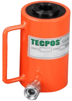 Picture of Tecpos Single Acting Hollow Centre Cylinder - 30 Tonne - 63mm Stroke - [GT-TCH3063]