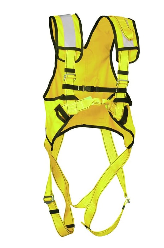 picture of G-Force 2 Point Full Harness - Integrated Yellow Hi Vis Vest - Conforms to EN361 CE - GF-P-30HV-Y