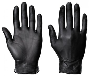 picture of Supertouch Industrial Powderfree Vinyl Gloves Black - ST-11071