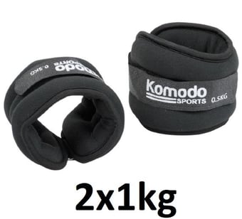 picture of Komodo Neoprene Ankle Weights - Pair - [TKB-NEO-ANK-2KG]