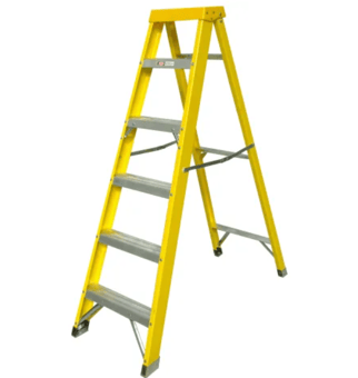 picture of Zarges Fibreglass Swingback Steps Ladder - 6 Rungs - [TB-ZAR300516]