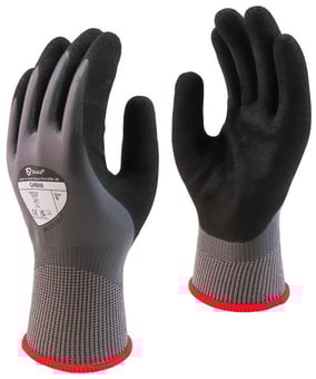 picture of Shield GH800 General Handling Dual Nitrile Glove - Grey/Black - Pair - BM-GH800
