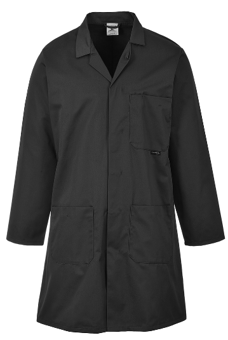 Picture of Portwest - Standard Coat - Black - Fortis 245g - PW-2852BLK