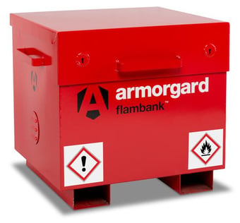 Picture of ArmorGard - FlamBank FB21- Hazardous & Flammable Materials Vault - Internal Dimensions 675mm x 605mm × 575mm - 40L Sump Capacity - [AG-FB21]