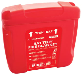 picture of Firechief LithShield Tough Battery Fire Blanket - Hard Case - 1.55 x 1.55m - FBBT155/HC - [HS-134-1042] - (LP)