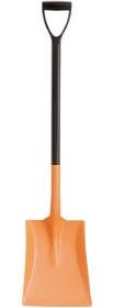 picture of Two Part ORANGE Larger Salt and Snow Shovel - Orange - D Handle - Rust and Rot Proof - Virtually Unbreakable - [HM-GP04] - (HP)