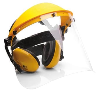 picture of Portwest Ear Defenders Complete with Visor - SNR28 - [PW-PW90YER]