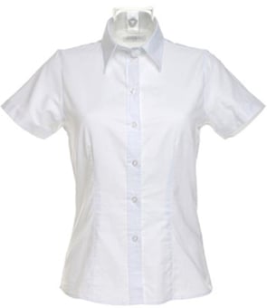 Picture of Kustom Kit Ladies Short Sleeved Shirt - White - BT-KK360-WHT