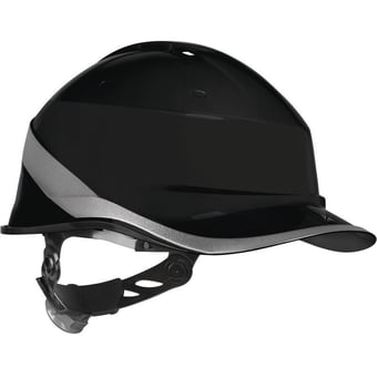 picture of Diamond Vi Wind - Baseball Cap Shape - Black Safety Helmet - Vented - [LH-DIAM6WTRNO]