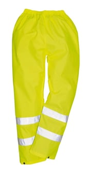 picture of Portwest - Yellow Hi-Vis Rain Trousers - 31" Reg - PW-H441YER