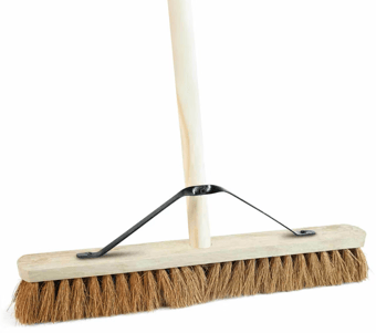 picture of Orbit Bristle Yard Coco Broom with Handle - 36 Inch - [BRW-96SB90]