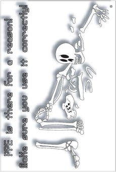 Picture of PPE is There For A Reason! Poster - 525 x 775Hmm - Encapsulated Paper - [AS-POS60]