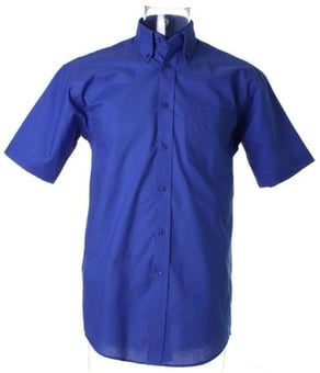 picture of Kustom Kit Short Men's Sleeved Shirt - Italian Blue - BT-KK350-IBL