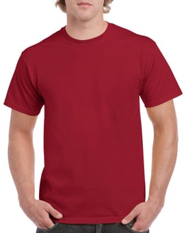 Picture of Gildan Heavy Quality Cotton Short Sleeve Crew Neck Cardinal T-shirt - BT-5000-CAR