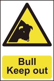 Picture of Spectrum Bull Keep Out - PVC 200 x 300mm - SCXO-CI-13806