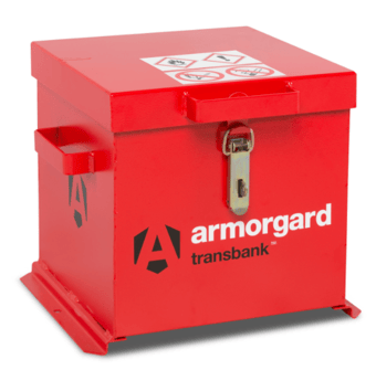 picture of ArmorGard - TRANSBANK- Cost Effective Hazardous Storage Container For Transport - Internal Dimensions 345mm x 345mm x 335mm - [AG-TRB1]