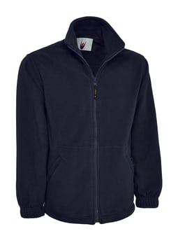 picture of Uneek Premium Full Zip Micro Navy Blue Fleece Jacket - UN-UC601-NAV