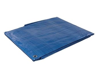 Picture of Blue Tarpaulin - 3.6m x 6.1m - Waterproof and Treated With UV Filter - [SI-868542]