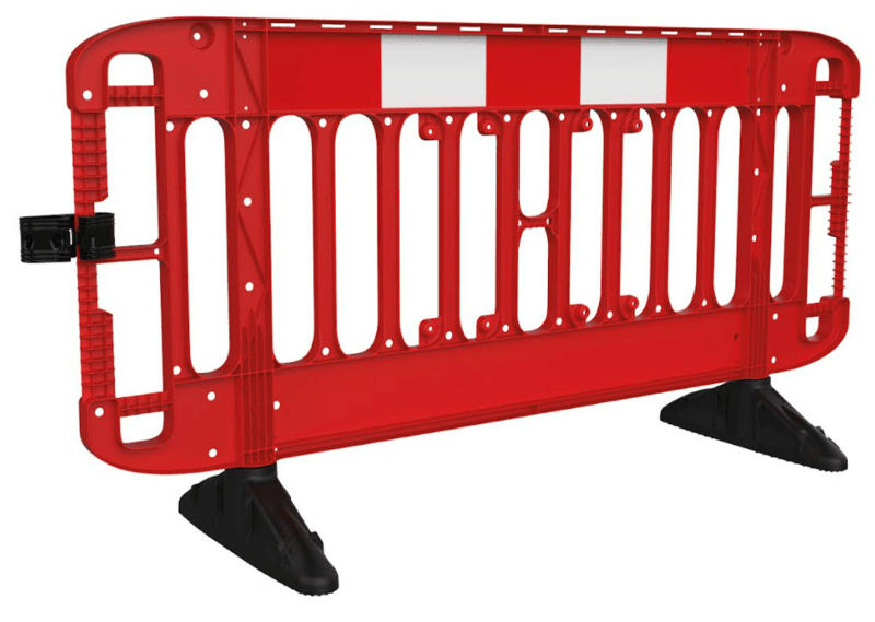 picture of Jsp Titan® 2m Injection Moulded Road Traffic Barrier Red - [JS-KBA073-000-600]