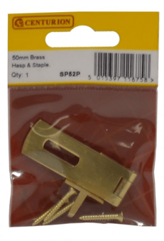 Picture of Brass Hasp & Staple - 50mm (2") - Single - [CI-SP52P]