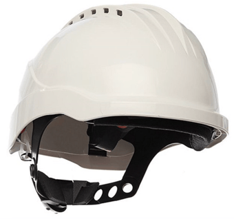 Picture of White Climax Safety Helmet - Vented - Lightweight ABS - [CL-CURRO-W]