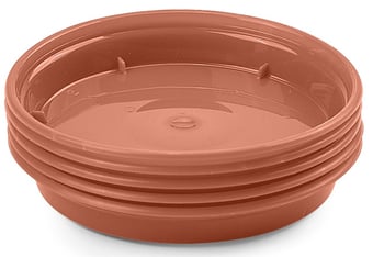 picture of Whitefurze Saucer Set for 3 Inch & 4 Inch Pots - Set of 5 - [WHF-G043143]