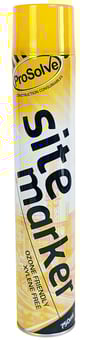 picture of ProSolve Sitemarker Aerosol Line Marking Paint - 750ml - Yellow - [PV-PVSMY7A]