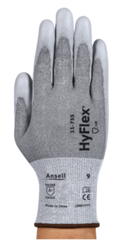 picture of Ansell HyFlex 11-755 Grey Level E Cut Resistant Gloves - Pair - AN-11-755