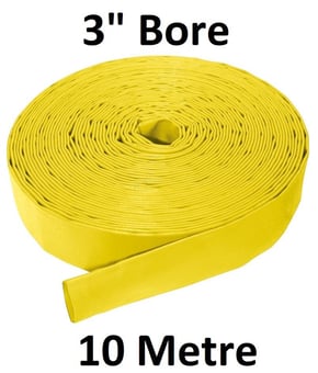 picture of 10 Metre 3" Bore - Medium Duty Layflat Hose - 4.5kg - [HP-MLFL3/10]