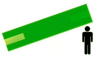 Picture of Lime Green - Mens Arm Band - 10cm x 55cm - Single - [IH-ARMBAND-GREEN]