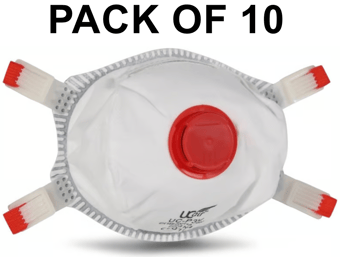 picture of Ultimate Valved Moulded Disposable FFP3 Mask - Pack of 10 - [UC-UC-P3V]