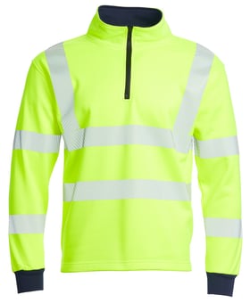 picture of Blackrock Hi-Vis 1/4 Zip Sweatshirt - Yellow - RDO-80323