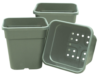 picture of Garland 25cm Square Tom Pots Sage - Pack of 3 - [GRL-G254SA]