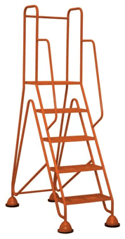picture of Slingsby Multi Glide Premium Platform Steps - 5 Treads - Orange - [SLB-434902] - (LP)